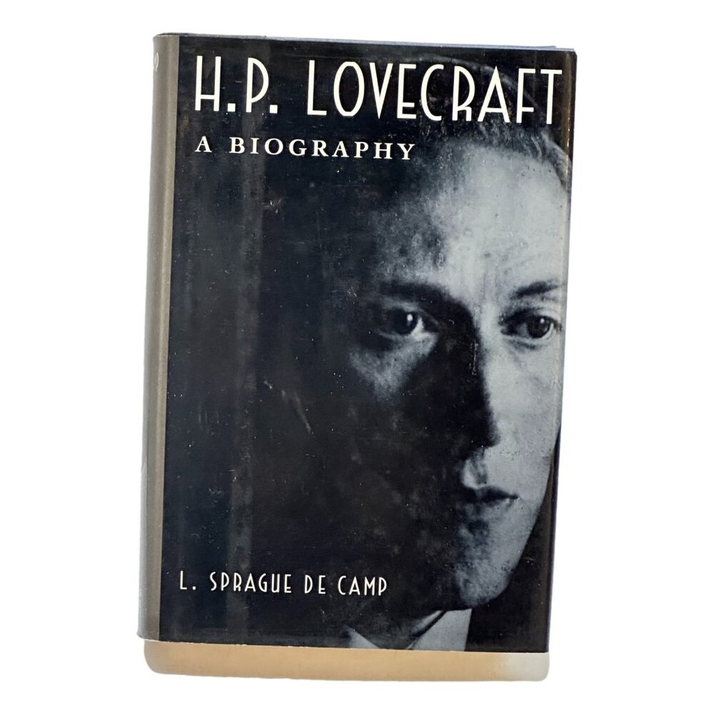 HP Lovecraft A Biography Book HC DJ‎ 1996 L Sprague De Camp